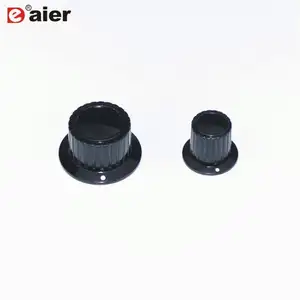 Skirted 6MM Shaft Volume Control Plastic Radio Knobs For Potentiometer