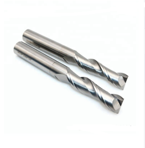 1mm 2 flautas de aluminio largo plaza final Mills <span class=keywords><strong>45</strong></span> grados ángulo de hélice CNC herramientas de corte HRC55 - Product Image 3