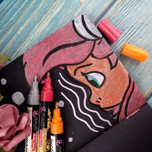 ปากกามาร์กเกอร์สีเมทัลลิกปากกาเน้นข้อความที่มีหลายสี - Product Image 2