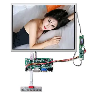 Ccfl Backlight 15 Inch Tft Lcd Display For Pos Machine With Vga Dvi Control Board 1024*768 Screen