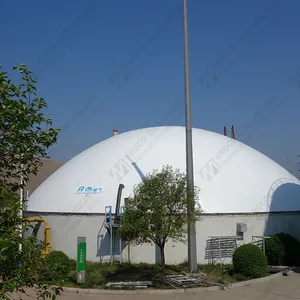 AMOCO Double membrane gas balloon for biogas digester tank