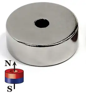 Grootte En Vorm Aangepaste N35-N52 Krachtige Holle Cilinder Neodymium Magneet