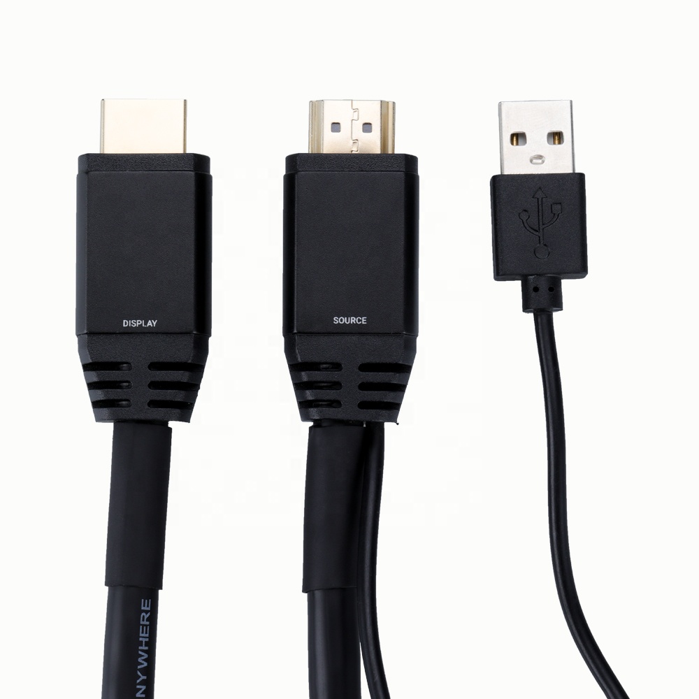 2018 4 K 3D Кабель HDMI 1to 100 м дополнительно 4 K 18 Гбит Позолоченные видео HDMI кабель с дополнительным power plug