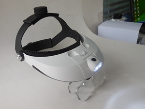 MG81001-H LED Helm Vergrootglas Optivisor Koplamp Vergrootglas 5 Lenzen Hoofd Loupe - Product Image 5