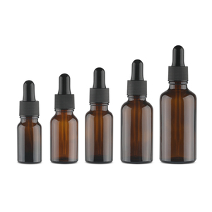 <span class=keywords><strong>0</strong></span>,5 oz 1 oz ámbar vacía vitamina C + E ácido ferúlico suero de botella de cuentagotas de vidrio - Product Image 1