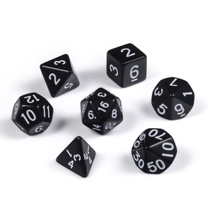 Nhà Máy Bán Buôn Acrylic Đa Diện DND Dice Set Đen D4 D6 D8 D10 D12 D20 <span class=keywords><strong>D</strong></span> % Dice Trò Chơi Cho Dungeon Và Dragons - Product Image 3
