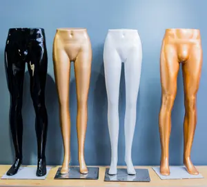 Plastic lower body mannequin trousers male female leg mannequins for clothing shop