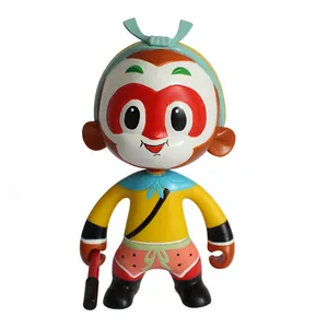 Giocattoli caldi personalizzati resina elementi cinesi Sun WuKong anime action figure per la decorazione domestica