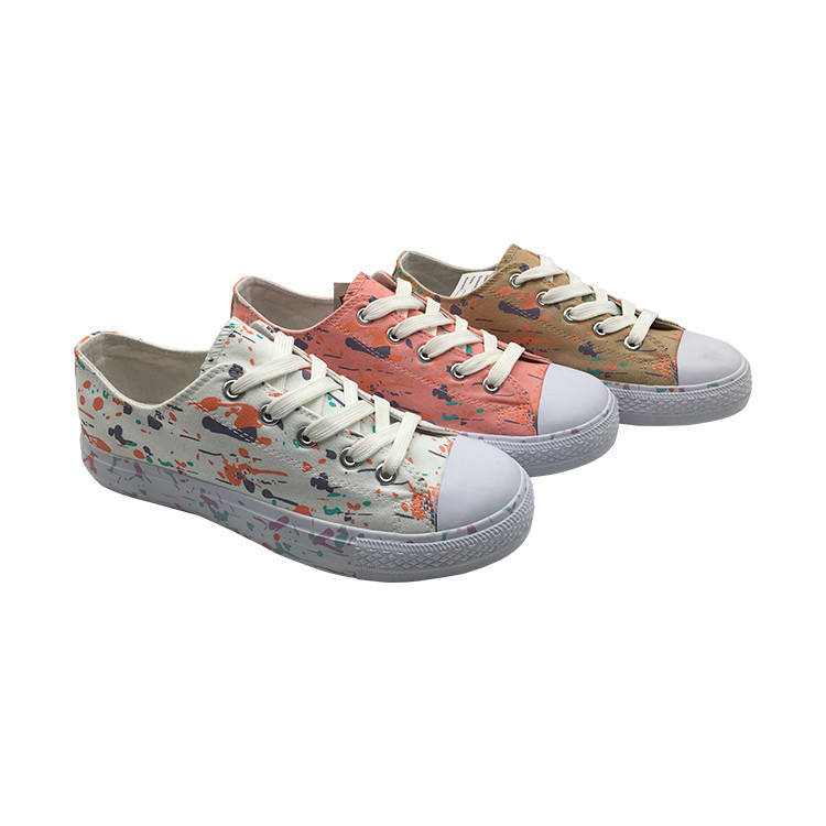 Высокое качество плоская индивидуальная холщовая высокая обувь для детей и женщин оптом школьная обувь