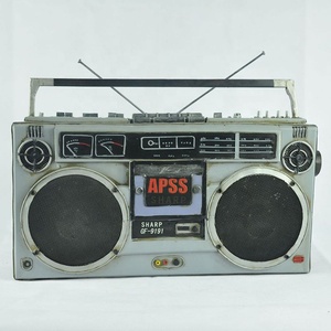 CY014 Radio rétro créative modè<span class=keywords><strong>le</strong></span> antique artisanale nostalgique sans fil ornements en métal artisanat bar décoration de la maison cadeau - Product Image 3