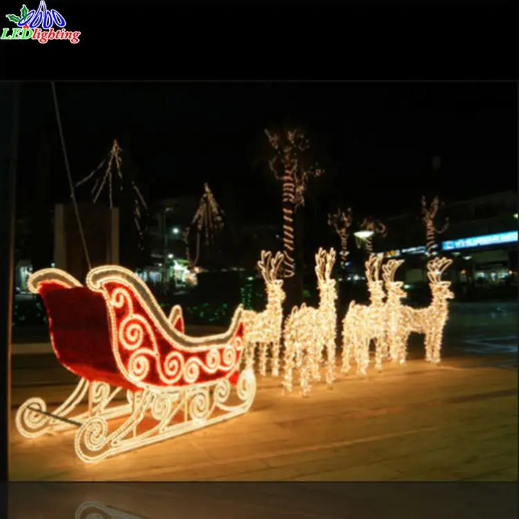 Pemasok Cina Lampu Natal Luar Ruangan LED Motif 3D Rusa Kutub