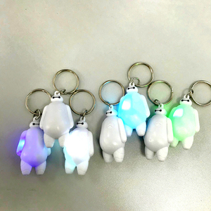 2019 Promotion Cadeaux LED Mignon 3D Bande Dessinée forme Lumière porte-clés En Gros Porte-clés Logo Personnalisé LED Torche Lum - Product Image 3