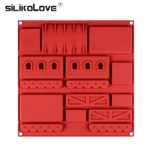 SILIKOLOVE Mới 3D Bánh Khuôn Silicone Bánh Khuôn Fancy Gingerbread <span class=keywords><strong>Train</strong></span> <span class=keywords><strong>Shape</strong></span> Sugarcraft Sô Cô La Tráng Miệng Khuôn DIY Baking Mold - Product Image 4