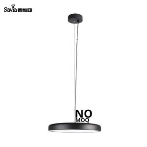 Lámpara Colgante de <span class=keywords><strong>Techo</strong></span> Redonda Moderna Savia <span class=keywords><strong>Led</strong></span>, de Acrílico y Metal, Diseño Plano Decorativo - Product Image 2
