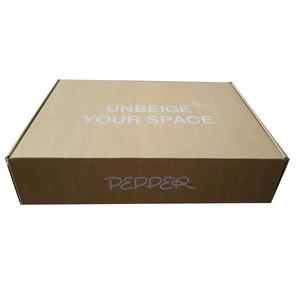 Ondulé <span class=keywords><strong>brun</strong></span> kraft boîte de papier et boîte d'emballage pour chaussures et vêtements - Product Image 2