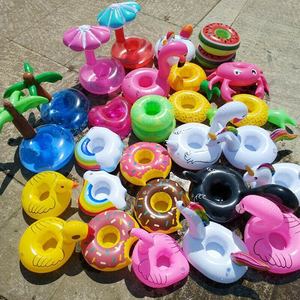 Inflatable Floating Drink Cup Holder Can Hot/Cool Tub Swimming Beach Party Pool