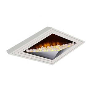 <span class=keywords><strong>Chimenea</strong></span> Eléctrica Colgante de Pared de 32 Pulgadas con Llama LED de Colores, Control Remoto, Termostato Ajustable, para Uso en Exteriores y Hoteles - Product Image 4