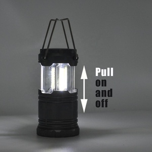 Lanterne LED portable COB Clover ABS, mini lampe blanche, utilisation en extérieur, jardin, suspension, étanche IP44, 3 piles AAA, urgence - Product Image 2