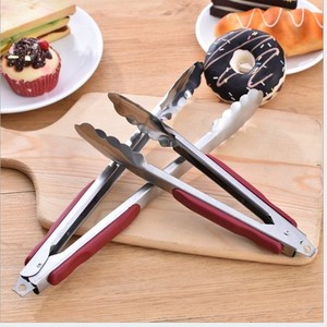 <strong>Plastic</strong> Handle Bread <strong>Tong</strong> Stainless Steel Uses of Food <strong>Tong</strong> - Product Image 4