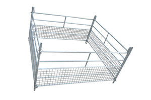VidaXL Corral <span class=keywords><strong>para</strong></span> Ovejas de 4 Paneles, 183 x 183 x 92 cm, Acero Galvanizado, Madera Tratada Térmicamente, Cercado con Cierre <span class=keywords><strong>para</strong></span> Ovejas - Product Image 6