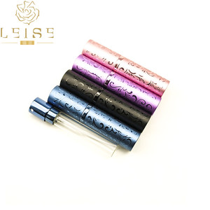 Bouteille avec tube en verre pour <span class=keywords><strong>parfum</strong></span>, récipient en aluminium, de 8 ou 15ml, mini bouteille avec atomiseur rechargeable, vente en gros, pièces - Product Image 2