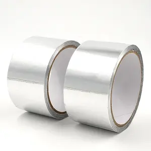 Nastro in gomma butilica autoadesivo in foglio di alluminio impermeabile non infiammabile rinforzato con fibra ignifuga resistente al calore