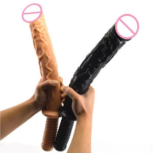 FAAK Plug Anale Extra Lungo Dildo Stimolatore Punto G con Impugnatura Giocattoli Erotici Dildo Realistico Lungo per Donne Masturbatore - Product Image 3