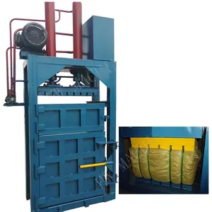 hydraulic vertical cocopeat bag press baling machine