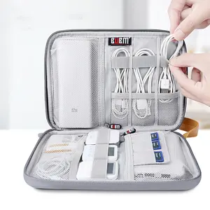 BUBM Travel Umwelt freundliches elektronisches Zubehör Kleine Lade-Organizer-Kabel Tragen Sie ein USB-Datenkabel gehäuse