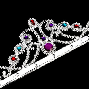 Gâteau d'or <span class=keywords><strong>Cuivre</strong></span> Plaqué <span class=keywords><strong>Couronne</strong></span> Reine Cheveux Bague Reglable Argent <span class=keywords><strong>Cuivre</strong></span> Plaqué Cristal Princesse <span class=keywords><strong>Couronne</strong></span> - Product Image 3
