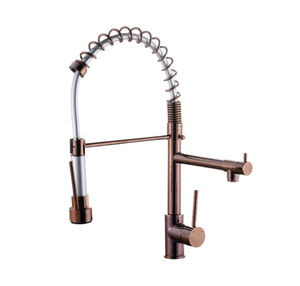 Rubinetto da cucina a molla in <span class=keywords><strong>oro</strong></span> rosa rubinetto estraibile per lavello <span class=keywords><strong>miscelatore</strong></span> caldo e freddo - Product Image 1