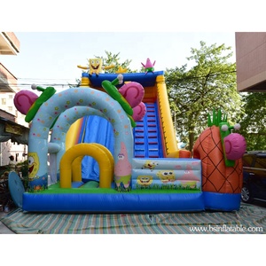 Barato 0,55mm de PVC Material inflable tobogán de <span class=keywords><strong>Bob</strong></span> <span class=keywords><strong>Esponja</strong></span> de <span class=keywords><strong>parque</strong></span> de atracciones inflables - Product Image 1