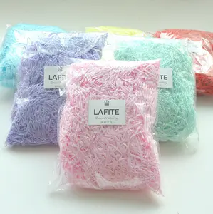 10G ซัพพลายเออร์จีนตกแต่ง Raffia Shredded กระดาษสำหรับกล่องลูกอม Filler