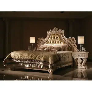 Furnitur Klasik Royal Furnitur Kamar Tidur Bekas Putih untuk Dijual Furnitur Istana Kerajaan