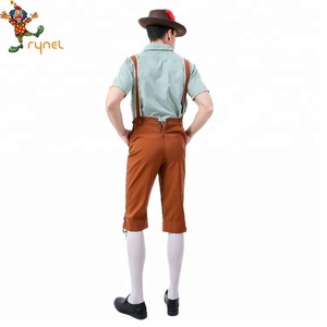 PGMC1337 Hommes Oktoberfest Costume Bière Bavaroise Allemande <span class=keywords><strong>Lederhosen</strong></span> - Product Image 3