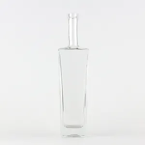 500ml Cheap Price Super Fint Cork Finishing Glass Liquor Bottle