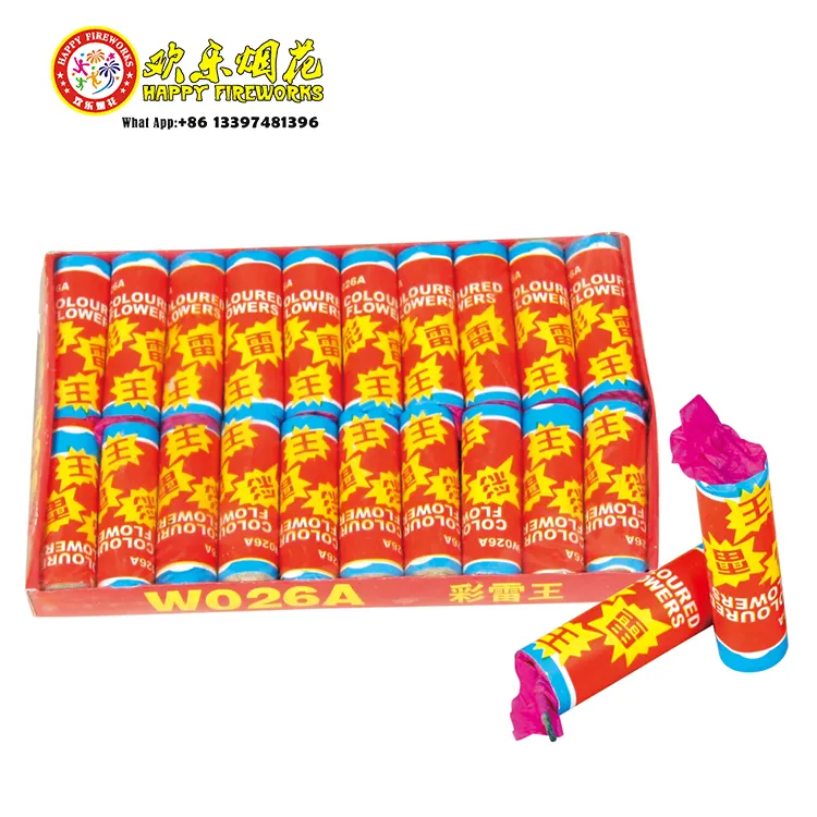 High quality manufacturer colour thunder flower W026A firecrackers fireworks