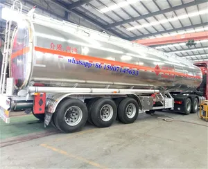 50000 litros de capacidad de transporte de combustible del tanque de agua de remolque cisterna