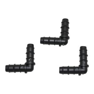 Riego de efecto invernadero jardín DN12 codo púas conector de manguera