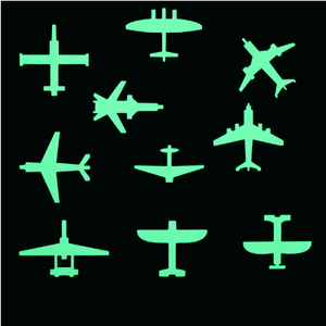 Vinyle fluorescent étoiles lueur dans le foncé accueil décor lumineux spatiale avion astronaute stickers muraux - Product Image 2