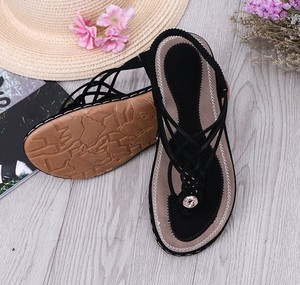 Sandali 2019 delle Donne Primavera Estate <span class=keywords><strong>Scarpe</strong></span> <span class=keywords><strong>Da</strong></span> Donna <span class=keywords><strong>Tacco</strong></span> <span class=keywords><strong>Basso</strong></span> <span class=keywords><strong>Scarpe</strong></span> <span class=keywords><strong>Da</strong></span> Spiaggia Peep-toe di Modo Casuale A Piedi sandali - Product Image 2