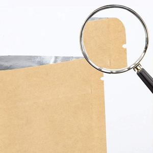 Bolsa de papel Kraft personalizada para aperitivos, bolsas ecológicas con tres sellos laterales para alimentos, tamaño personalizado para pizza, leche, impresión en huecograbado - Product Image 5