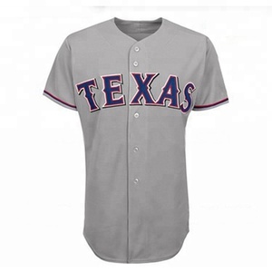 Wholesale custom sublimated Baseball T-shirts Jersey with broidery patern - Product Image 2