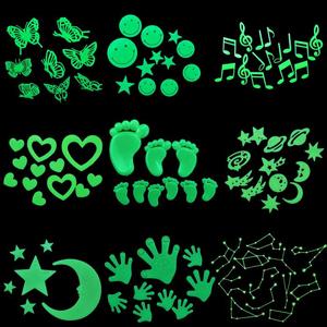 de bains mode lueur dans le foncé creative lumineux autocollants décoration salle de bain <span class=keywords><strong>wc</strong></span> <span class=keywords><strong>porte</strong></span> vinyle art stickers - Product Image 4