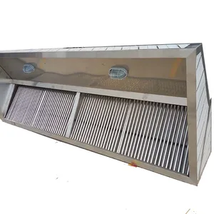 Good quality brush surface kitchen industrial exhaust hood