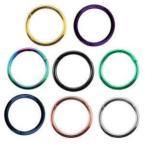 316L In Acciaio Inox A Cerniera Segmento Del Cerchio Anello Al Naso 16G Clicker Dell'orecchio della Cartilagine Tragus <span class=keywords><strong>Helix</strong></span> Anello - Product Image 3