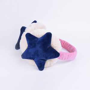 Venta caliente <span class=keywords><strong>diadema</strong></span> oreja caliente forma de estrella de peluche orejera - Product Image 3