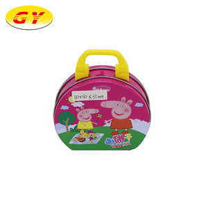 Peppa Pig stampato portatile della caramella barattolo di latta con la maniglia - Product Image 2