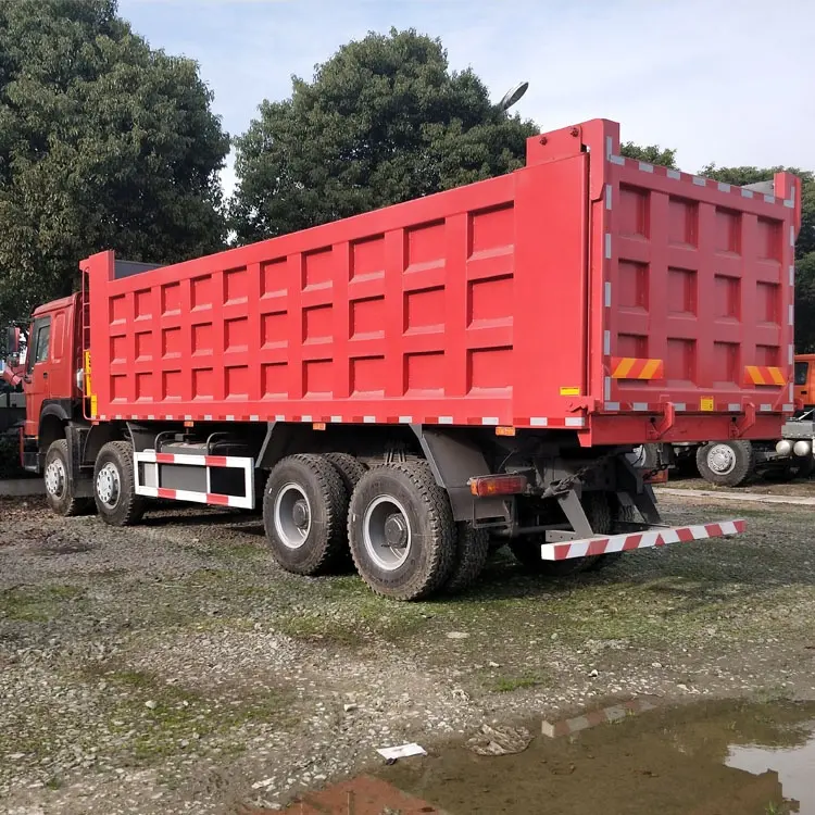 New Euro2 sinotruk howo 8x4 dump truck for sale construction muck ore garbage stone transport tipper truck