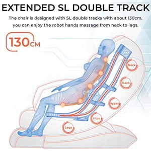 Fauteuil de <span class=keywords><strong>Massage</strong></span> électrique 4D, fauteuil de luxe complet avec réflexologie, confortable, gravité zéro, pression d'air, pour bureau - Product Image 4